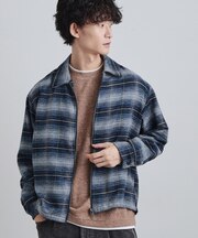 モールチェックZIPシャツ