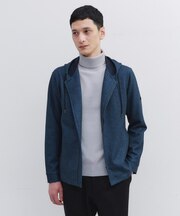 【JUST ONE LAYER】ダウンファブリックZIPパーカー