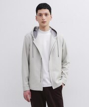 【JUST ONE LAYER】ダウンファブリックZIPパーカー