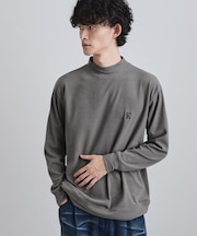 モイスチャースムースモックネックカットソー