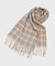 【洗えるカシミヤ】 カシミヤ100 チェックマフラー