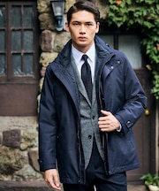 【3WAY】グレンチェック ダウンライナー ブルゾン