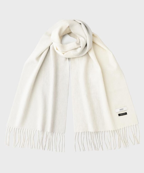 【洗えるカシミヤ】ピュアカシミヤ 4面パネルマフラー