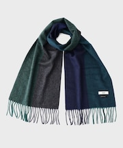 【洗えるカシミヤ】 ピュアカシミヤ 4面パネルマフラー