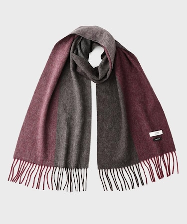 【洗えるカシミヤ】 ピュアカシミヤ 4面パネルマフラー