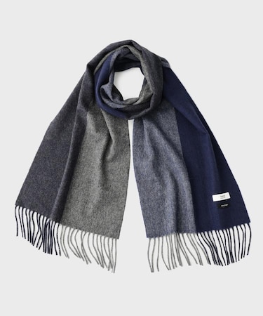 【洗えるカシミヤ】 ピュアカシミヤ 4面パネルマフラー