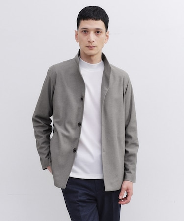 ツイルジャージー イタリアンカラージャケット