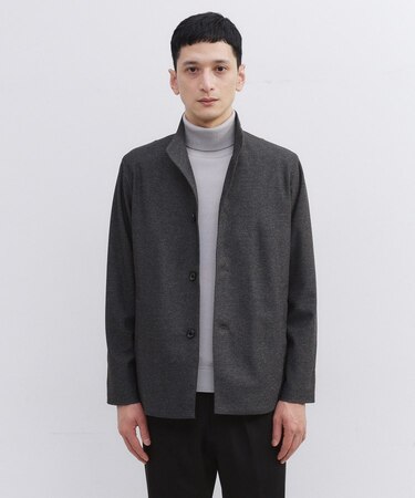 ツイルジャージー イタリアンカラージャケット