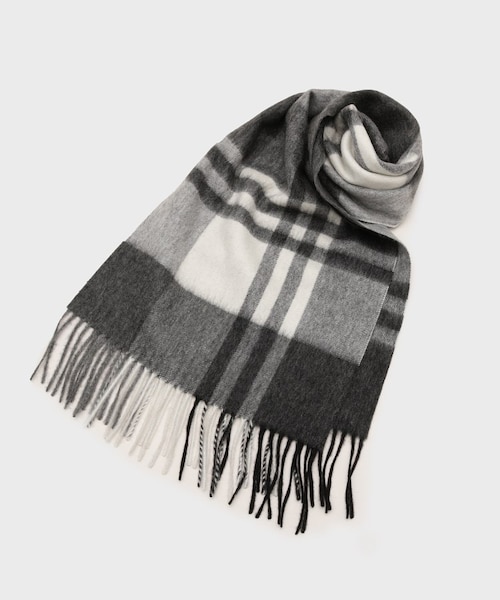 カシミヤチェックマフラー｜タケオキクチのアウトレット通販