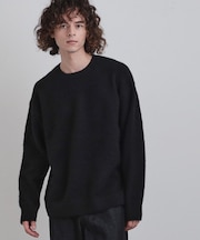 シャギープルオーバーニット