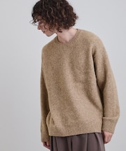 シャギープルオーバーニット