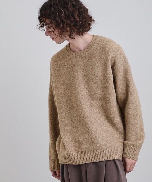 シャギープルオーバーニット