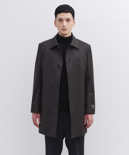 【美品】カノニコ生地チェック柄ステンカラーコート Traditional Weatherwear】HARROGATE / チェック柄 ステンカラーコート