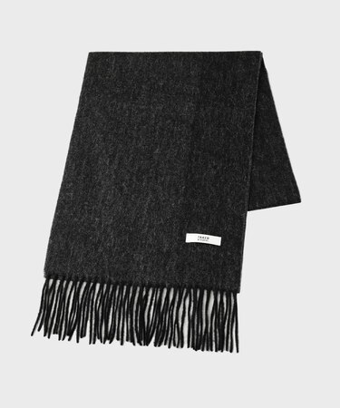 【ラッピング巾着セット】カシミヤブレンド リバーシブルマフラー