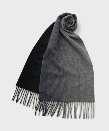 【洗えるウールカシミヤ】グラデーションマフラー