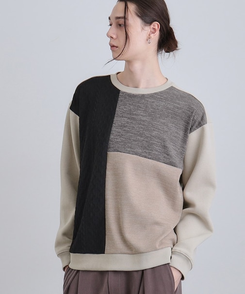 切り替えニットソー