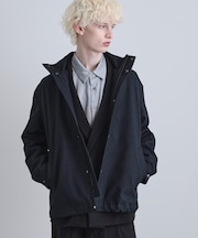 【3WAY】ウール調サキソニーフードブルゾン