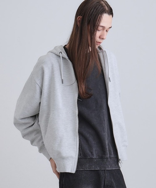 アームシャーリングジップパーカー