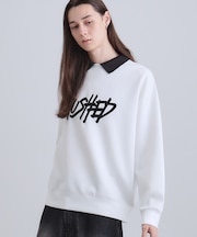 レタードエンブロレイヤーカラーカットソー