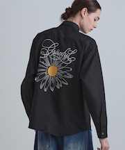 バックデイジー刺繍シャツ