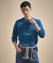 千鳥柄 ストレッチ プルオーバー