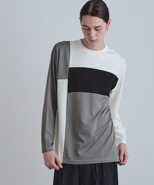 スクエア切り替えカットソー