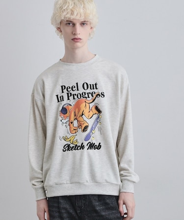 ポップ刺繍スウェット