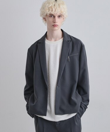 【セットアップ対応】クロップドジャケット