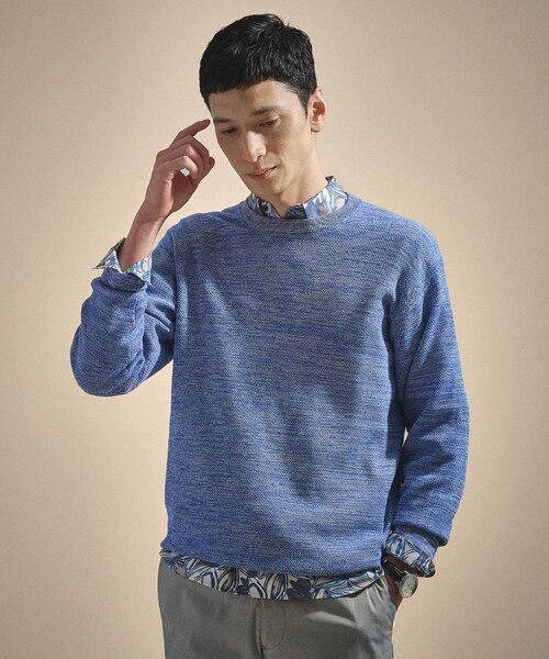 カラーメランジ プルオーバーニット｜タケオキクチのアウトレット通販