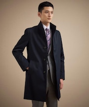 撥水ツイル スタンドカラー コート