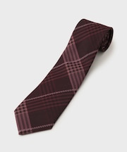 エリシルク グレンプレイドネクタイ