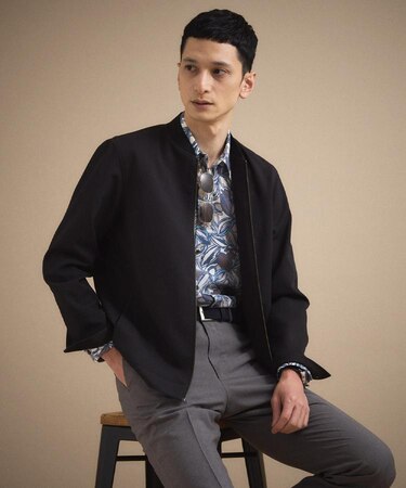 リネンライクカルゼ リブブルゾン