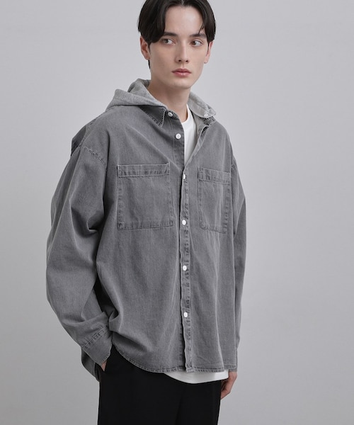 2WAY】フード付デニムシャツ｜タケオキクチのアウトレット通販｜三井