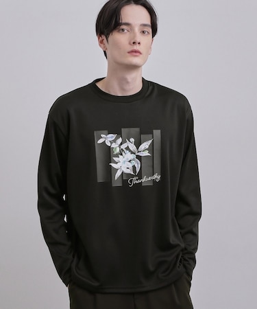 フロントフラワーカットソー