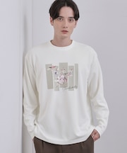 フロントフラワーカットソー