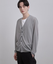 Vネックニットカーディガン