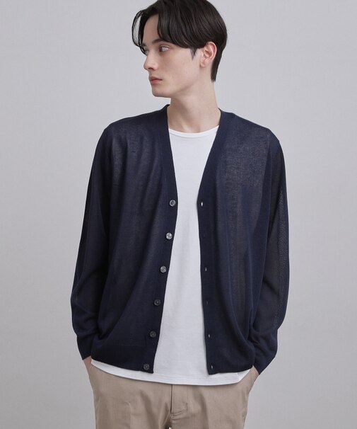 Vネックニットカーディガン