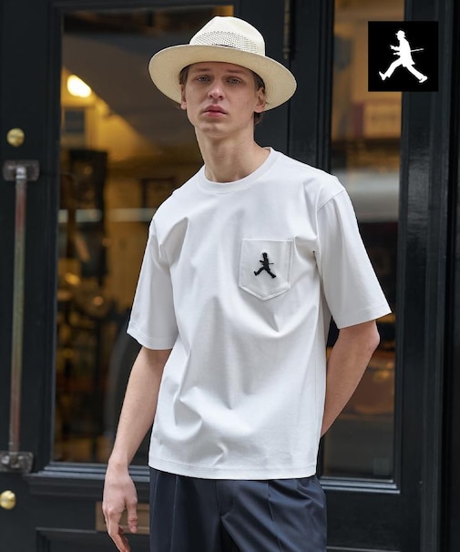 【BOWLER HAT LABEL】アイスクリアコットンボーラーハットウォーカー 半袖ポケT