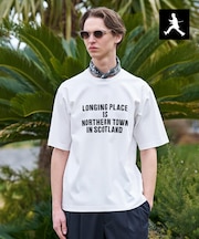 【BOWLER HAT LABEL】アイスクリアコットン バッククロスピストル 半袖Tシャツ