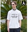 【BOWLER HAT LABEL】アイスクリアコットン バッククロスピストル 半袖Tシャツ