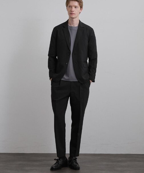 【上下2点セットアップ】AIRY DRY アソートセットアップ 吸水速乾/UVカット/マシーンウォッシャブル/ノーカラージャケット/シングルジャケット/ワイドテ