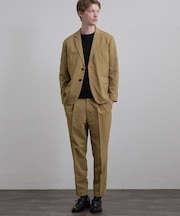 【上下2点セットアップ】AIRY DRY アソートセットアップ 吸水速乾/UVカット/マシーンウォッシャブル/ノーカラージャケット/シングルジャケット/ワイドテ