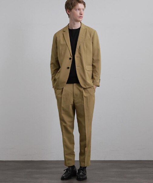 【上下2点セットアップ】AIRY DRY アソートセットアップ 吸水速乾/UVカット/マシーンウォッシャブル/ノーカラージャケット/シングルジャケット/ワイドテ