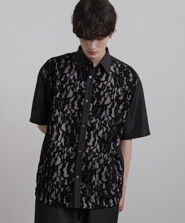 半袖レースシャツ