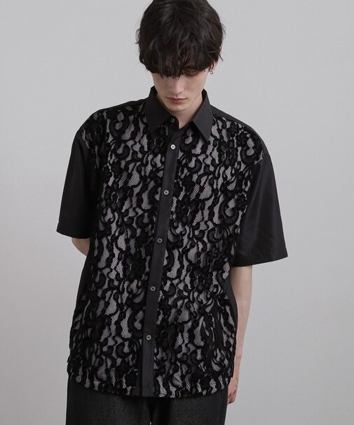 半袖レースシャツ