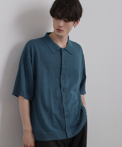 半袖ニットシャツ