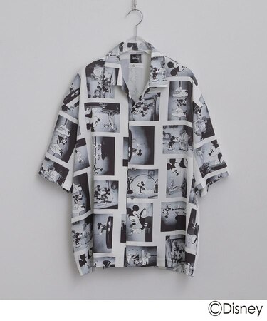 Disney capsule collection 総柄シャツ