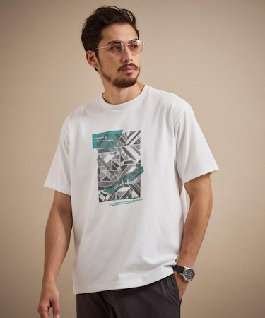 モノクロタイルTシャツ