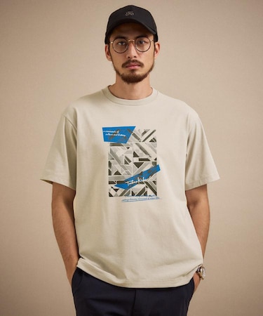 モノクロタイルTシャツ