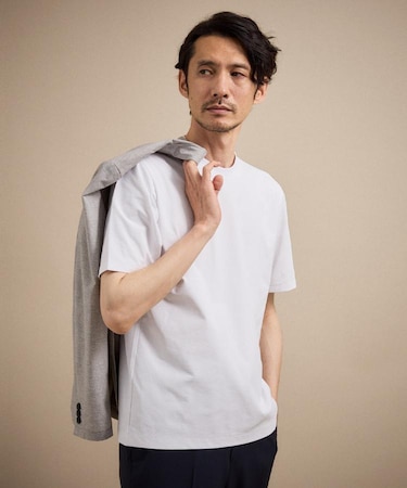 【汗染み軽減/接触冷感】テーラード Tシャツ